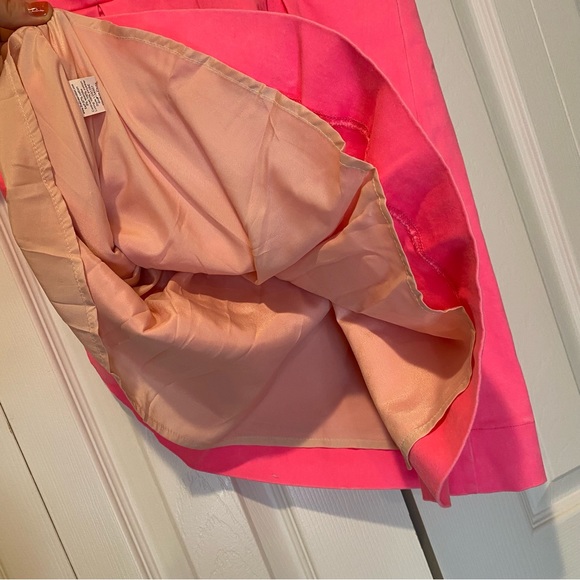 NWOT Neon Pink Denim Cotton Fit & Flare Tank Mini Dress Size Large - Picture 8 of 11